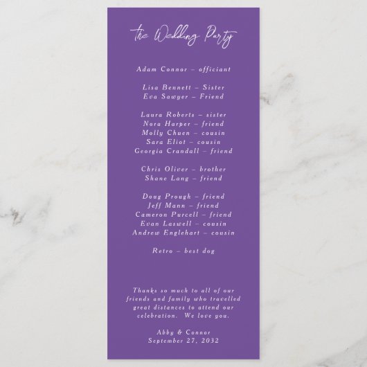 Programme Vibrant Décontracté Magenta Violet Jaune (Dos)