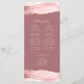 Programme Vibrer rose or Agate Dusty Rose Mariage (Dos)