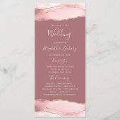 Programme Vibrer rose or Agate Dusty Rose Mariage (Devant)