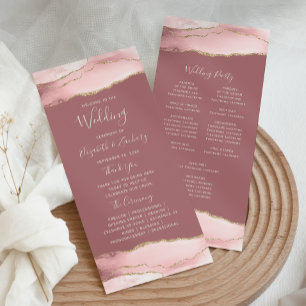 Programme Vibrer rose or Agate Dusty Rose Mariage