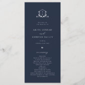 Programme Vins intemporels Monogramme Crest Navy Blue (Devant)