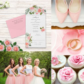 Programme Vintage Blush rose et ivoire Rose Garland