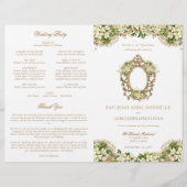 Programme vintage de cérémonie de masse Mariage ca (Devant)