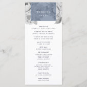 Programme vintage de mariage floral | Ardoise (Dos)