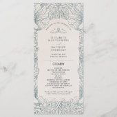 Programme vintage de mariage Pimpernel William Mor (Devant)