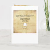 Programme vintage de mariage style journal (Dos)