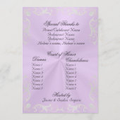 Programme Vintage Quinceanera Program - Lavender/Silver (Dos)
