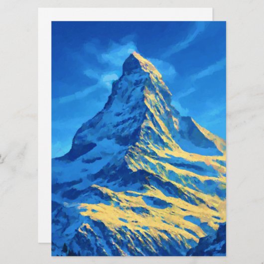 Programme Vintage voyage Zermatt (Devant / Derrière)