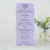 Programme Violet Blue Mariage damassé (Debout devant)