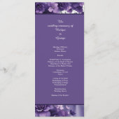 Programme violet & Lavande Mariage Floral Esthétique (Dos)