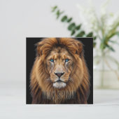 Programme Visage majestueux de lion aux yeux bleus | Faune A (Debout devant)