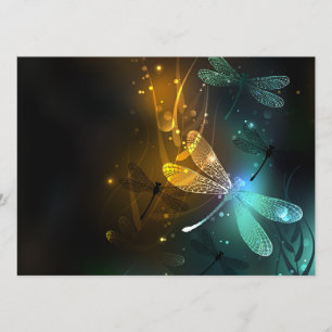 Programme Vol de libellule verte lumineuse