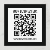 Programme Votre nom d'entreprise et code QR modifiable (Devant)