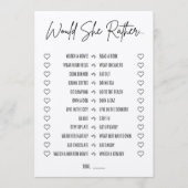 Programme Voudrait-Elle Plutôt Fête des mariées Jeu (Devant)