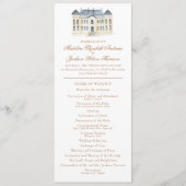 Programme Watercolor Anglais Manor Mariage (Devant)