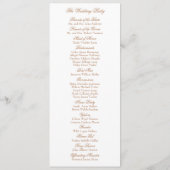 Programme Watercolor Anglais Manor Mariage (Dos)