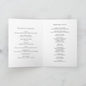 Programme Watercolor Blue Hydrangea Mariage Livret (Intérieur)