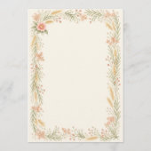 Programme Watercolor Camellia Wedding Program (Dos)