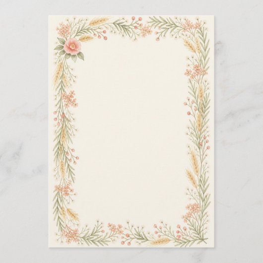 Programme Watercolor Camellia Wedding Program (Devant)