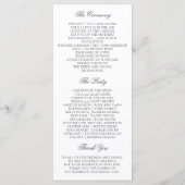 Programme Watercolor Floral Wedding Program (Dos)