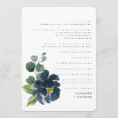 Programme Watercolor Floral Wedding Program (Devant)