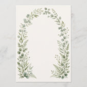 Programme Watercolor Greenery Arch Wedding Program (Dos)