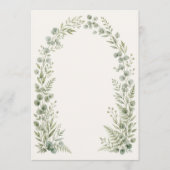 Programme Watercolor Greenery Arch Wedding Program (Devant)
