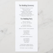 Programme Watercolor Mountain Wedding Program (Dos)