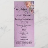 Programme Watercolor Wildflowers - Lavender Wedding (Devant)