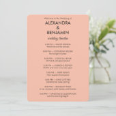 Programme Wedding Botanical Vintage | Elegant Wedding (Debout devant)