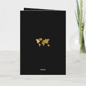 Programme Wedding Passport Black Gold Order of Service (Dos)