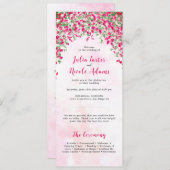 Programme Wedding shower forestier tropical des Bougainvilli (Devant / Derrière)