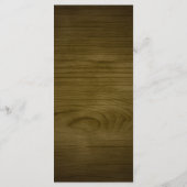 Programme "Welcome and Thanks" Rustic Reception Guest Card (Dos)