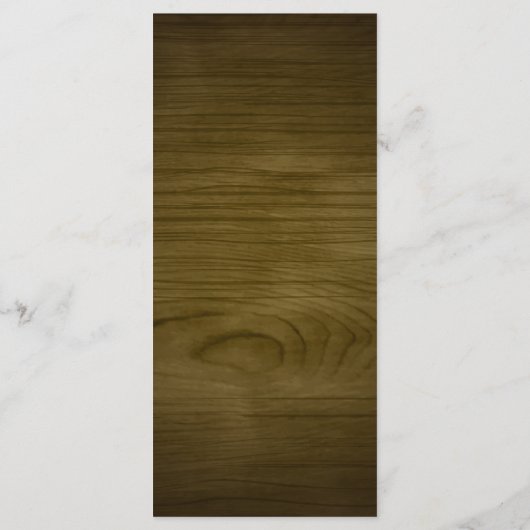 Programme "Welcome and Thanks" Rustic Reception Guest Card (Dos)