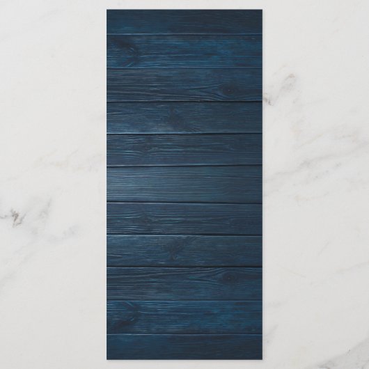 Programme "Welcome and Thanks" Rustic Reception Guest Card (Dos)