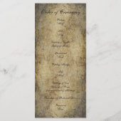 Programme Western Barrel and Boots Wedding Program (Dos)