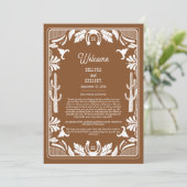 Programme Western Country Cowboy Mariage Itinéraire Brown (Debout devant)