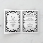 Programme Western Country Cowboy Mariage Ordre de service (Intérieur)