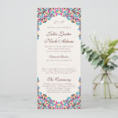 Programme Whimsical Luxury ivoire Floral Style Mariage front (Debout devant)