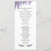 Programme Wisteria Tree Wedding Program (Dos)