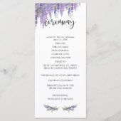 Programme Wisteria Tree Wedding Program (Devant)