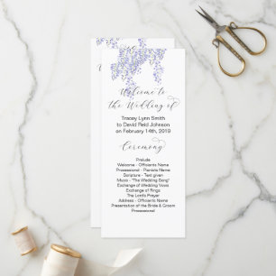 Programme Wisteria Wedding Program