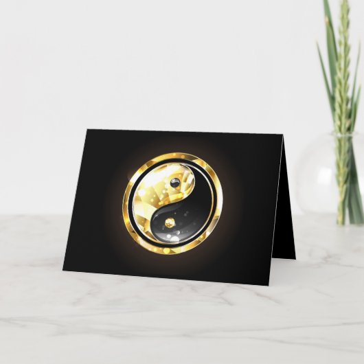 Programme Yin Yang or sur noir (Devant)