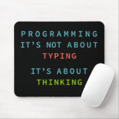 Programmeer Mentaliteit Citaat voor Codeurs & Ontw Muismat (Met muis)