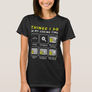 Programmeercode wat ik doe in mijn codetijd t-shirt