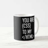 Programmeercodering U bent de CSS op mijn HTML Koffiemok (Voorkant rechts)