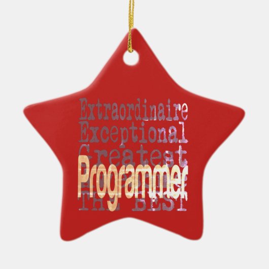 Programmeerextraordinaire Keramisch Ornament (Voorkant)