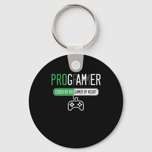 Programmeergamer Gamer Coder Developer PC IT Gift Sleutelhanger (Voorkant)