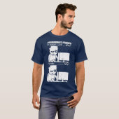 Programmeermememenu computerwetenschapper t-shirt (Voorkant volledig)