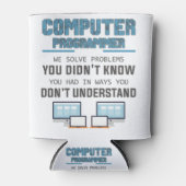 Programmeerontwikkelaar computerwetenschapper gift blikjeskoeler (Voorkant)